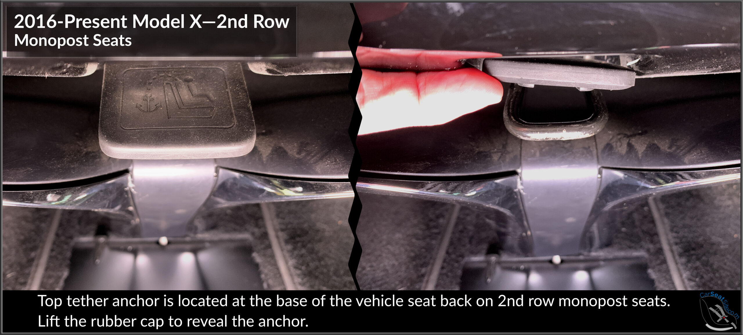 2016 Tesla Model X Tether Anchor Closeup